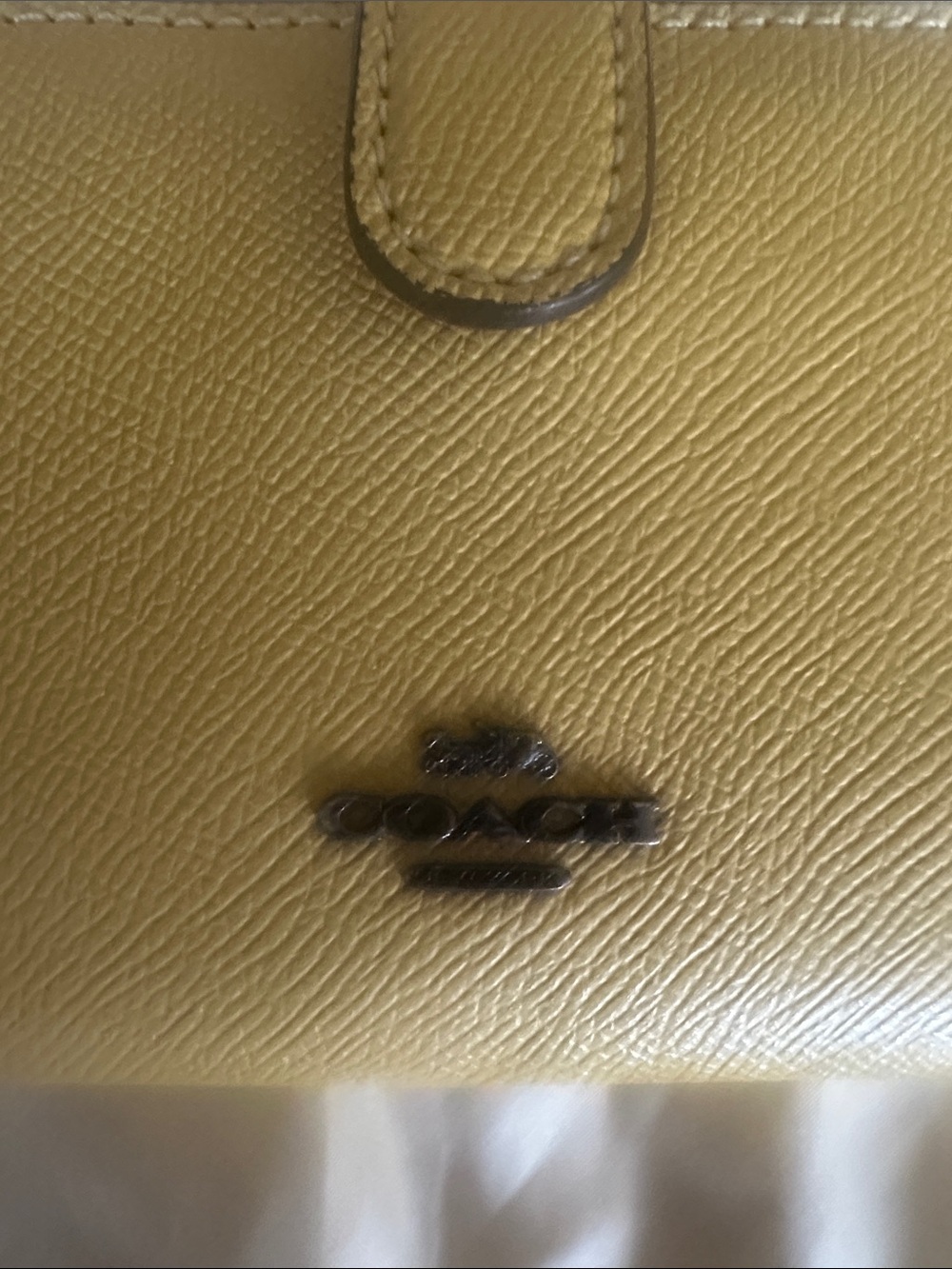 Coach Yellow Mini Surrey Carryall & Matching Wallet F44962 - Picture 5 of 16